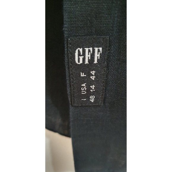 Gianfranco Ferre Vintage Black Shirt, 100% lino Long Sleeves Button Blouse - Picture 7 of 14